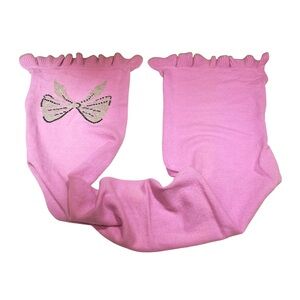 Pink 100% Cashmere Scarf | Rhinestone Bow | Knit Scarf |  51” x 10”